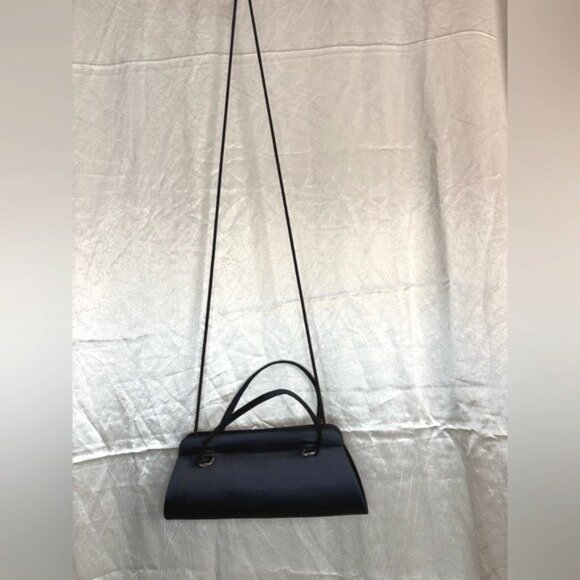 La Regale Black Evening Clutch Purse Hand Crossbody Shoulder Bag - Picture 2 of 9